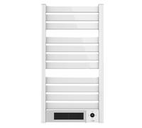 Cecotec Sèche-Serviettes Électrique avec Radiateur Ready Warm 9790 Ceramic Towel Chauffage céramique incorporé, 2000 W, Écran LED, Télécommande, Minuterie, Température Ajustable, Noir (Blanc)
