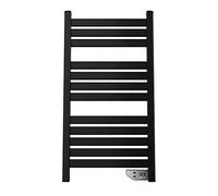 Cecotec Sèche-Serviettes électrique ReadyWarm 9000 Twin Towel Black 500 W, Affichage LED et minuterie 2h (Nègre)