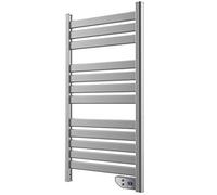 Cecotec Sèche-Serviettes Électrique ReadyWarm 9050 Twin Towel Steel. 500 W, Faible consommation, Écan LED et minuterie 2h, Gris foncé