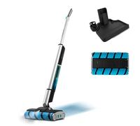 Cecotec Serpillière Électrique sans Fil avec Base Autonettoyante FreeGo Wash Twice Spray X-Treme. Autonomie 40 min, Double Rouleau, Réservoir d'Eau Propre 450 ml et 350 ml d'Eau Sale