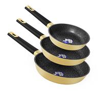 Cecotec Set de poêles Polka Experience 18-22-26 Bucket Set Vulcano (18-22 - 26 cm, Experience Kollektion | Jaune)