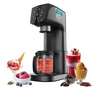 Cecotec Sorbetière Multifonction Machine à Glace Gelatec 2100. 500W, 11 Programmes de Glace et Boissons Granitées, Technologie CreamOn et Re-spin, Écran Tactile, 3 Bacs, Capacité 2,1L