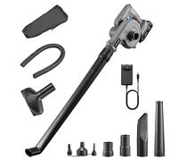 Cecotec Souffleur à Feuilles à Batterie 21 V Airforce 2120 FreeMove, Vitesse jusqu'à 200 km/h, Léger, Comprend Deux Tubes Interchangeables pour Une Portée Longue ou Courte, Deux Buses et Un Sac