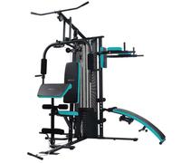 Cecotec Station de Musculation Drumfit HomeGym 2000 Double. 2 Saisons Bloc de Poids Total 65 kg Full-Body Workout, Coussinets rembourrés, réglable, Poids Maximum 150 kg