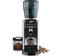 Cecotec SteelMill Touch Moulin à café électrique. 200W, finition en acier inoxydable, écran tactile et 30 niveaux de mouture, réservoir de 300gr de grains avec couvercle et 200gr de café moulu