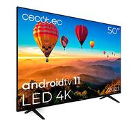 Cecotec Téléviseur LED 4K UHD 50" ALU10050S, Android 11, HDR10, HDMI 2.1