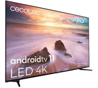 Cecotec Téléviseur LED 65"" Smart TV Série A2 ALU20070: 4K UHD Android 11 2 Haut-parleurs de 10 W Modèle 2023