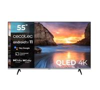 Smart TV série V1 VQU10055. 4K UHD Cecotec 55" QLED TV, Android 11, design sans corniche, MEMC, Dolby Vision et Dolby Atmos noir G