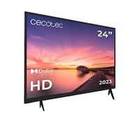 Cecotec Téléviseur TV 0 Series 0024, Écran 24 Pouces, HD, Résolution Images et Vidéos optimale, Système Dolby, Mémoire Flash, Connectivité avec 3 Ports HDMI et 1 Port USB, Télécommande, Classe E