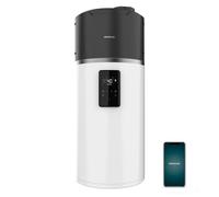 Cecotec Thermo avec Aerotermie de 100L, Chauffe-eau AeroThermal 100 Water Connected. Énergie Sostenible, Bas Consommation, Écran Tactile, Contrôle par APP, R290, Température jusqu’à 75ºC