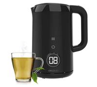 Cecotec Bouilloire Électrique Thermosense 600 Touch Neo. 1,7 L, Écran Tactile, 2200 W, Intérieur en Acier Inoxydable, 7 Niveaux de Température, Arrêt Automatique, Noir