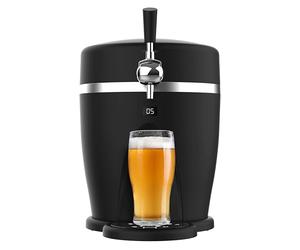 Cecotec Tireuse à Bière BeerFlow 5000. Machine à bière 60W, température de 3-6°C, compatible avec barils pressurisés de 5L, avec poignée, plateau d'égouttage et pieds antidérapants