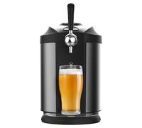 Cecotec Tireuse à Bière BeerFlow Steel 5000. Machine à Bière 65W, température réglable de 2-12°C,Compatible avec barils pressurisés et non pressurisés de 5L, avec finition inox et pieds antidérapants