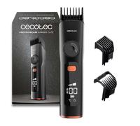 Cecotec Tondeuse à Barbe PrecisionCare Barber Elite. Style Barbier avec Lames en Acier Inoxydable, Autonomie 120 min, Coupe Précise, 2 Peignes 1-8 mm et 9-16 mm, Écran, IPX6, Charge Rapide