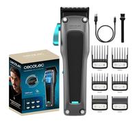 Cecotec Tondeuse à Batterie avec Moteur Brushless PrecisionCare Expert Diamond Pro. 7000 tr/min, Lame DLC en Diamant Noir, 6 Peignes Guide, Réglage de Longueur 0,8-2 mm, Autonomie 2,5 h