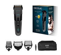 Cecotec tondeuse à cheveux Bamba PrecisionCare Titan. Lame revêtue de titane, autonomie de 90 min, à 30 mm, sans fil, 3 peignes de guidage, écran, avertissement de maintenance, verrouillage