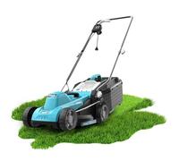 Cecotec Tondeuse à Gazon à câble Terrenator 330 Flex. 1200 W, Largeur de Coupe 33 cm, maniabilité Facile, Hauteur de Coupe réglable, sécurité avec Technologie BeltDrive