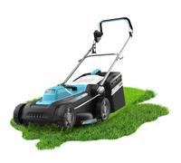 Cecotec Tondeuse à Gazon à câble Terrenator 360 Flex Z. 1500 W, Largeur de Coupe 36 cm, Changement de Hauteur, système Z-Tech, 3 en 1 avec Mulching, Roues arrière XL, sécurité avec Technologie