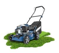Cecotec Tondeuse à Gazon à Essence Terrenator 2700.41 Total Z. Moteur de 144 CC, 2,4 KW et 3,2 CV, Corps en Acier de 41 cm, Changement de Hauteur, système Z-Tech, Coupe, ramassage et paillage, Roues