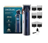 Cecotec Tondeuse avec Moteur Brushless Digital PrecisionCare Expert. 6700 tr/min, 2 Vitesses, 6 Peignes Guide, Lames en Acier Japonais, Corps en Aluminium, Autonomie 2 h, Réglage de Longueur 0,8-2 mm