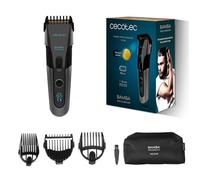 Cecotec tondeuse à cheveux Bamba PrecisionCare Titan. Lame revêtue de titane, autonomie de 90 min, à 30 mm, sans fil, 3 peignes de guidage, écran, avertissement de maintenance, verrouillage