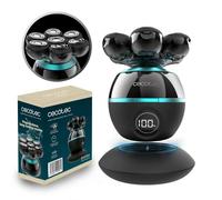 Cecotec Tondeuse pour la Tête Bamba PrecisionCare Skull Shaver, Tête Extra Large, 7 Lames Flottantes, Autonomie 60 min, Base de Charge, Écran, Design Portable, Facile à Nettoyer