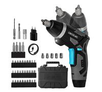 Cecotec Tournevis 2 en 1 à Batterie 3,6 V et 1500 mAh PowerGyro 4000 Light. 200 tr/min, Couple de Serrage Réglable de 6 Nm, Mandrin 1/4" (6,35 mm) Hex, Lumière LED et Arrière, Mallette et Accessoires.