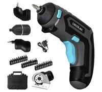 Cecotec Tournevis à Batterie Compact PowerGyro 3500 Total Set. 4 V 1500 mAh, 4 Têtes Interchangeables, 200 tr/min, Couple 6 Nm avec 10 Positions, Lumière LED, Design Ergonomique, Mallette Incluse