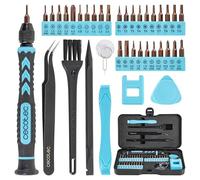 Cecotec Tournevis Manuel PrecissionGyro 100 Set, Kit de Précision 39 pièces, Multiples Embouts Inclus, Mallette ultra-compacte, Magnétiseur d'embouts