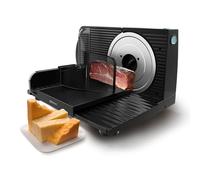 Cecotec Trancheuse Pliable Rock'nCut Shuriken ProBlades. 150 W, Disque 170 mm, Lame Allemande Solingen, Réglage Progressif 0-15 mm, Disque Amovible QuickOut, Tranches Parfaites à Chaque Fois