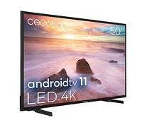 Cecotec TV LED 50" Smart TV A2 Series ALU20050. Résolution 4K UHD, Android 11, Frameless, MEMC, Dolby Vision, Dolby Atmos, HDR10, 2 Haut-parleurs 10W, Modèle 2023