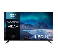 Cecotec Smart TV - TV LED 32 Pouces Résolution HD - Série A5 ALH50032. Smart TV VIDAA, système Audio Dolby, WiFi intégré, Sortie Casque, Chromecast, 3 HDMI et 2 USB