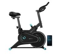 Cecotec Vélo d'Appartement avec APP Drumfit Indoor 4000 Magnetic Connected. Résistance Magnétique avec Roue d'Inertie de 4 kg, Résistance Réglable Manuellement, Roues de Transport, Poids Max 120 kg