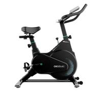 Cecotec Vélo d'Appartement d'Intérieur Compact DrumFit Indoor 10000 Race. Volant d'Inertie 10 kg Écran LCD, Support d'Appareils, Cardiofréquencemètre, Résistance à la Friction, Selle et Guidon