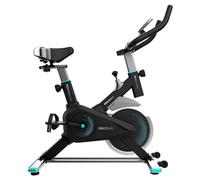 Cecotec Vélo d'Appartement d'Intérieur DrumFit Indoor 6000 Compact. Volant d'Inertie 6 kg, Écran LCD, Support Appareils, Roues, Résistance Réglable, Selle et Guidon Réglables