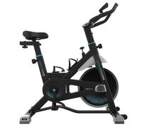 Cecotec Vélo d'appartement Indoor avec Volant d'inertie de 13 kg DrumFit Indoor 13000 Race. Cardiofréquencemètre, Écran LCD, Support pour Dispositifs, Roues, Résistance par Frottement, Selle Réglable