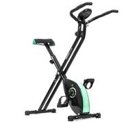 Cecotec Vélo statique pliable X‑Bike Pro – Pulsomètre, écran LCD, 8 niveaux, 2,5 kg, sans dossier