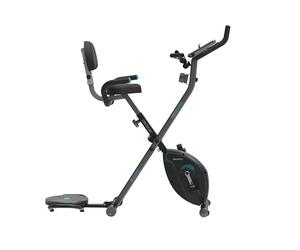 Cecotec Vélo Statique Pliable Magnétique X-Bike avec Écran LCD, Résistance Variable (8 niveaux), Selle Confort, Volant d’Inertie 1,5k, 2,5 et 3kg, Pliage Facile et Compact