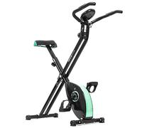 Cecotec Vélo Statique Pliable Magnétique X-Bike Pro. Pulsomètre, Écran LCD, Résistance Variable (8 niveaux), Pédales avec une Prise Maximale, 2.5 kg Volant d’inertie. (Pliable | sans dossier)