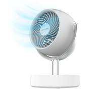 Cecotec - Ventilateur de Bureau EnergySilence 800 Cyclone Desk Portable - 10 W, Diamètre 25 cm, Batterie de 4000 mAh, 5 Vitesses, Oscillation à 60º et Inclinaison Réglable Jusqu’à 90º