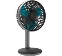 Cecotec Ventilateur de Desktop a Batterie EnergySilence 4000 Portable Desk Dark, 4000mAh, longue durée de vie de la batterie, 6 pouces, panneau tactile, 4 vitesses, inclinaison réglable, Noir