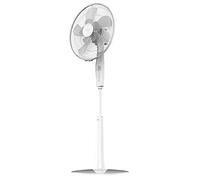 Cecotec Ventilateur de pied avec minuterie EnergySilence 1010 ExtremeFlow 60 W 10 pales puissant, oscillant silencieux, 3 vitesses, réglable, moteur en cuivre, blanc