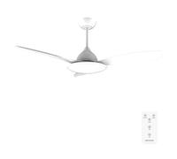 Cecotec - Ventilateur de Plafond avec Lumière EnergySilence 4800 Light White - 36 W, Diamètre 122 cm, LED 36 W et Télécommande, 6 Vitesses et 3 Pales, Minuterie 8 Heures, Mode Été/Hiver