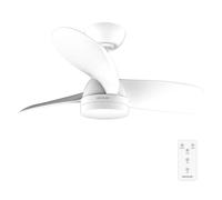 Cecotec Ventilateur de plafond EnergySilence Aero 3050 – 35W Ø91cm LED18W Télécommande 8h Blanc