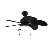 Cecotec - Ventilateur de Plafond avec Lumière EnergySilence Aero 3600 Vision Full Black - 50 W Diamètre 91 cm Ampoule non