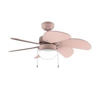 Cecotec - Ventilateur de Plafond avec Lumière EnergySilence Aero 3600 Vision Full Pink - 50 W, Diamètre 91 cm