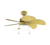 Cecotec Ventilateur de Plafond Avec Lumière EnergySilence Aero 3600 Vision Full Yellow. 50 W, Diamètre 91 cm, Ampoule non Incluse, 3 vitesses, 6 Pales, Mode Été/Hiver, Design Élégant