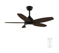 Cecotec Ventilateur de plafond avec lampe EnergySilence Aero 4200 Black& DarkWood
