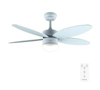 Cecotec - Ventilateur de Plafond avec Lumière EnergySilence Aero 4260 Full Sky - 40 W, Diamètre 106 cm, Lampe Intégrée, Télécommande, Minuterie 8 Heures, 6 Vitesses, 5 Pales, Été/Hiver