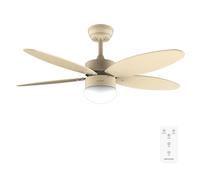 Cecotec - Ventilateur de Plafond avec Lumière EnergySilence Aero 4260 Full SunLight - 40 W, Diamètre 106 cm, Lampe Intégrée, Télécommande, Minuterie, 6 Vitesses, 5 Pales, Mode Été/Hiver